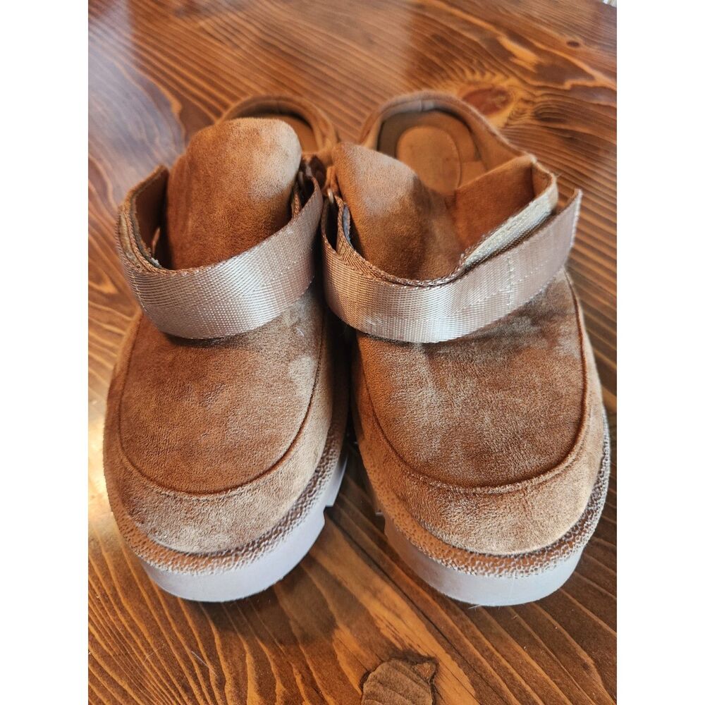 Cliffs by White Mountain Men's Tan Clogs Size 11 – Comfort Slip-On w/ Velcro Str